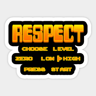 RESPECT Orange Sticker